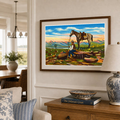 Baton Rouge, LA: My range horse, original oil painting painted by Leo A. Arvette