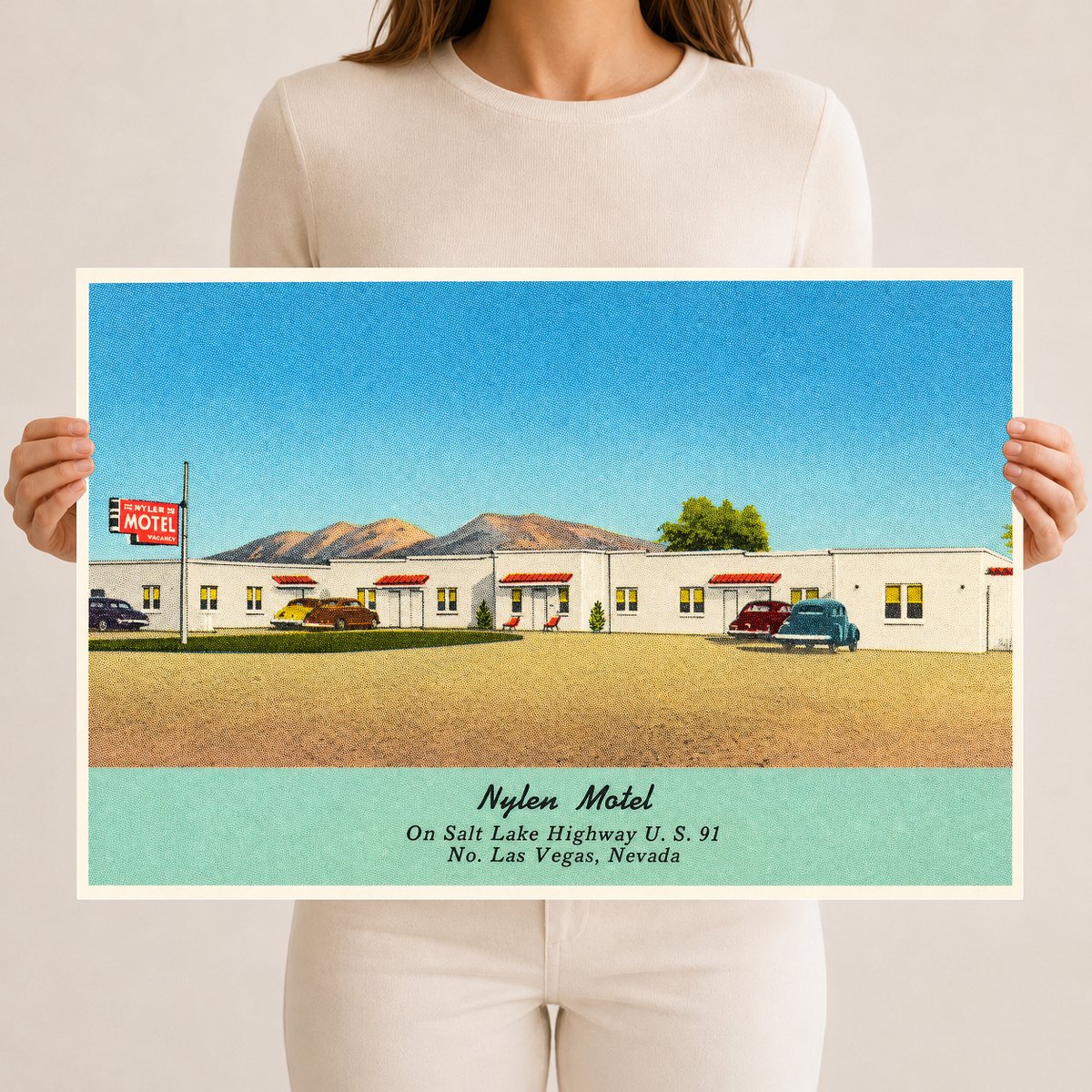 North Las Vegas, NV: Nylen Motel, on Salt Lake Highway U.S. 91, No. Las Vegas