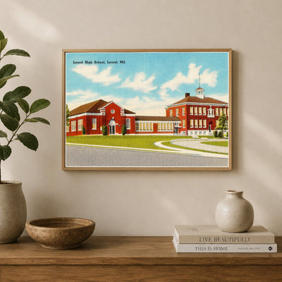 Laurel High School, Laurel, MD — Vintage Maryland Postcard