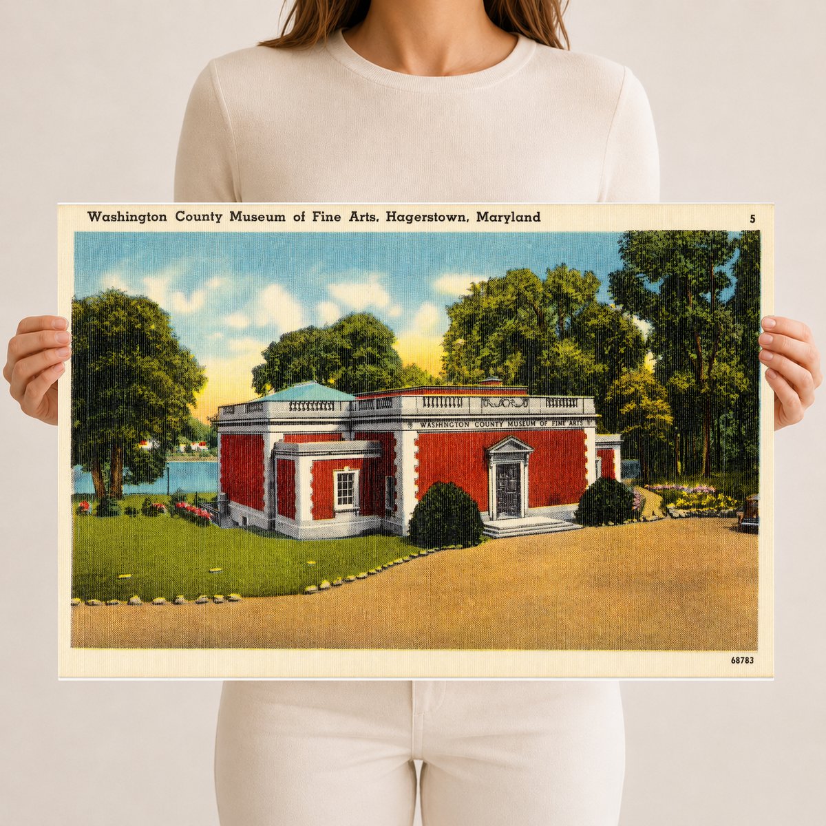 Washington County Museum of Fine Arts, Hagerstown, Maryland — Vintage Maryland Postcard