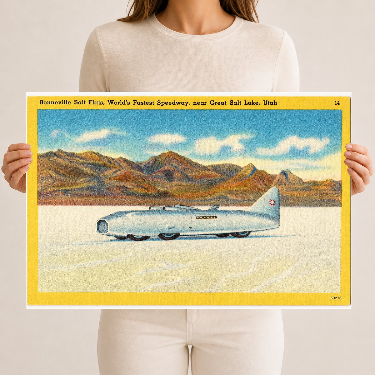 Bonneville Salt Flats, UT: Bonneville Salt Flats, "World's fastest speedway." Utah