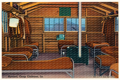 Forest Hill, LA: Hutment, Camp Claiborne