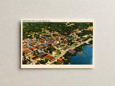 Lake Charles, LA: (9611) Aerial View of Lake Charles