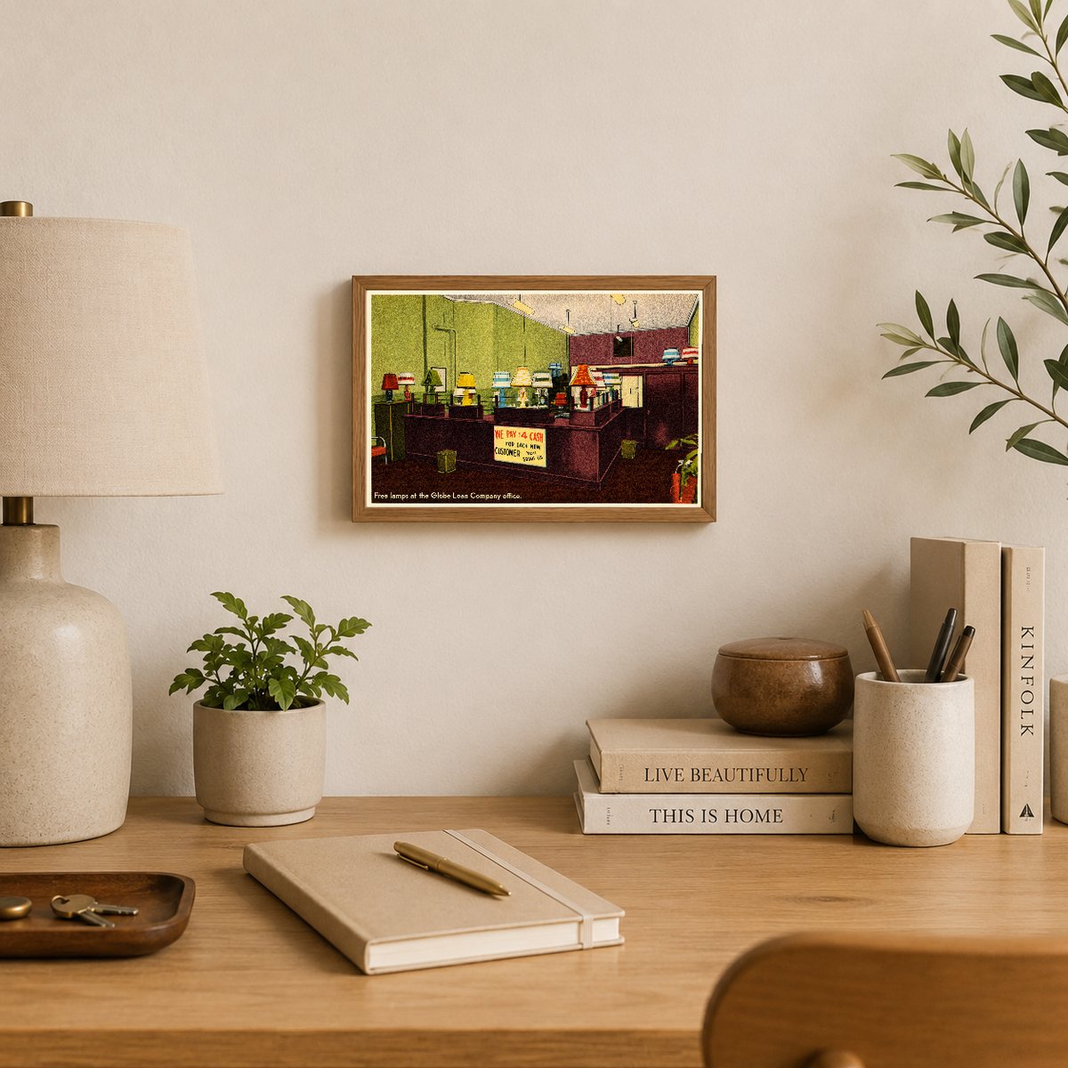 Birmingham, AL: Free lamps at the Globe Loan Company office
