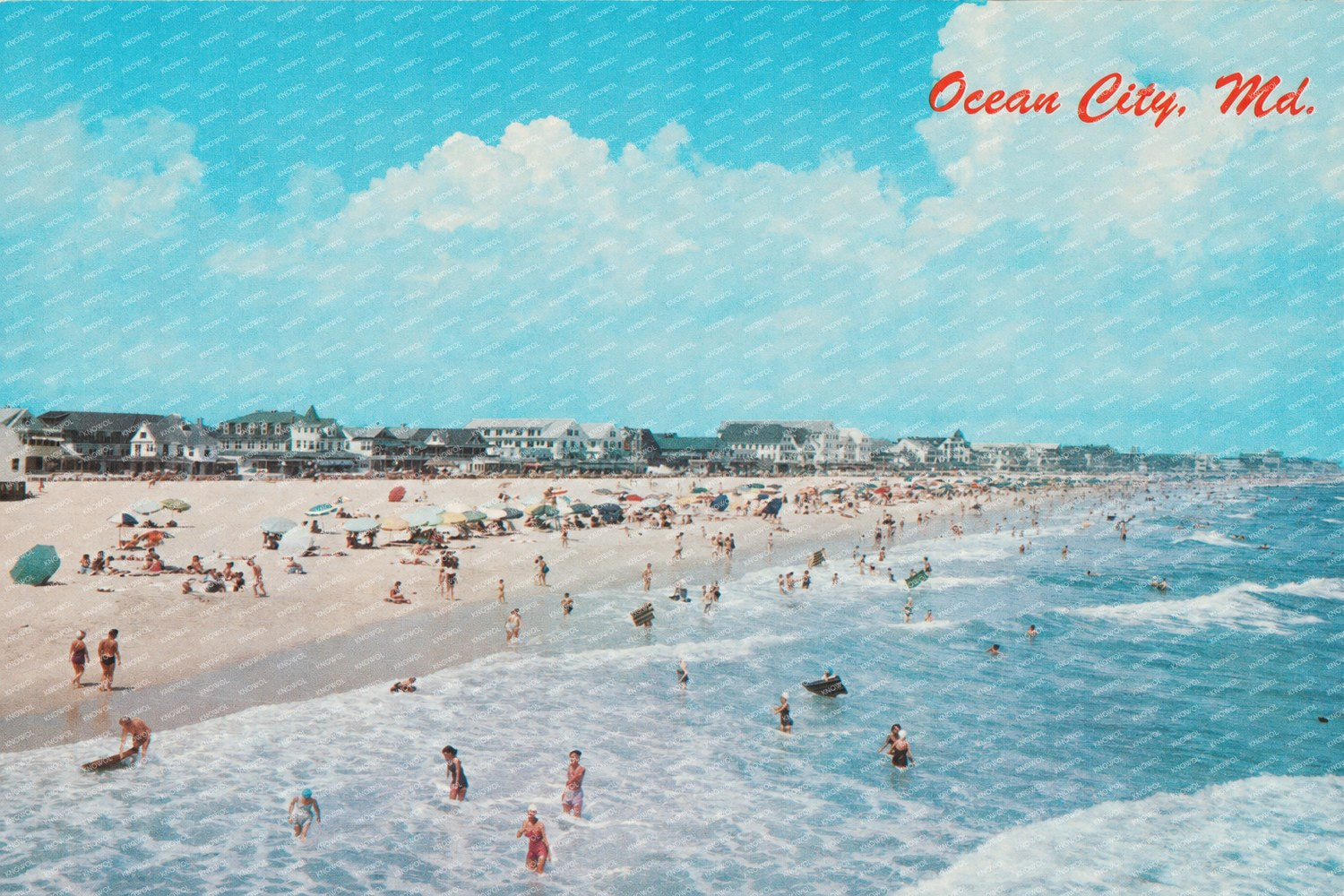 Ocean City, MD — Vintage Maryland Postcard
