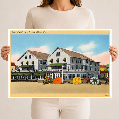 Maryland Inn, Ocean City, MD — Vintage Maryland Postcard
