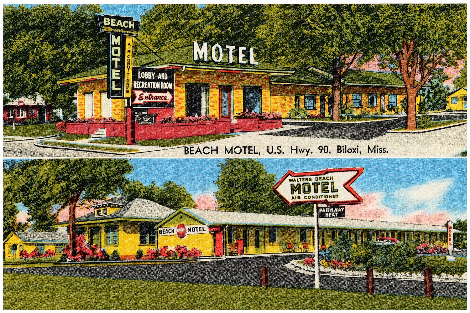 Biloxi, MS: Beach Motel, U.S. Hwy. 90