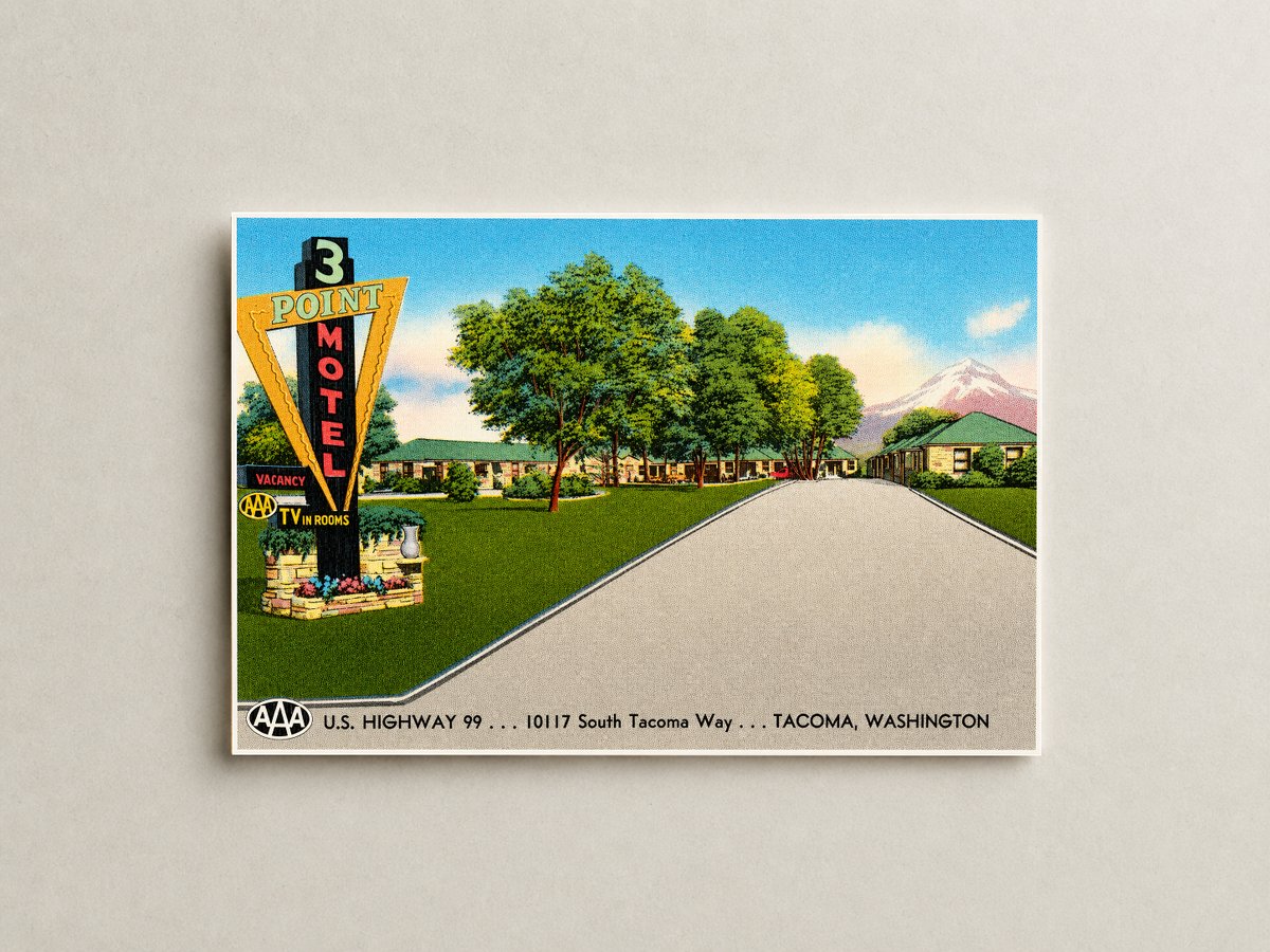 Tacoma, WA: Three Point Motel, U.S. Highway 99... 10117 South Tacoma Way... Tacoma