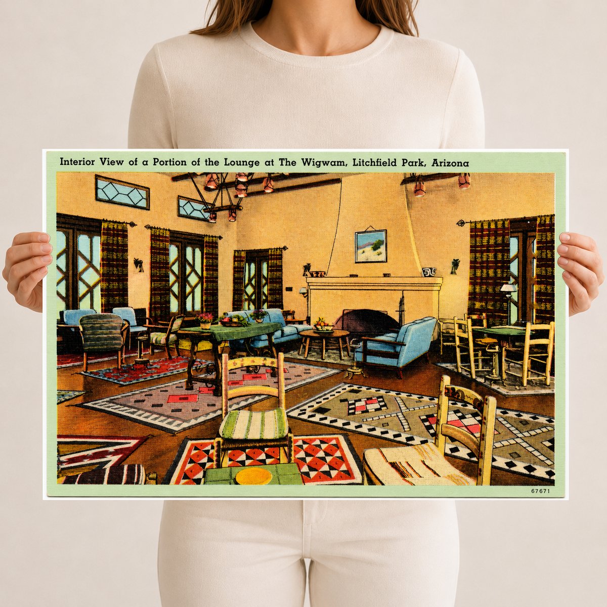 Litchfield Park, AZ: Interior view of a portion of the lounge at The Wigwam