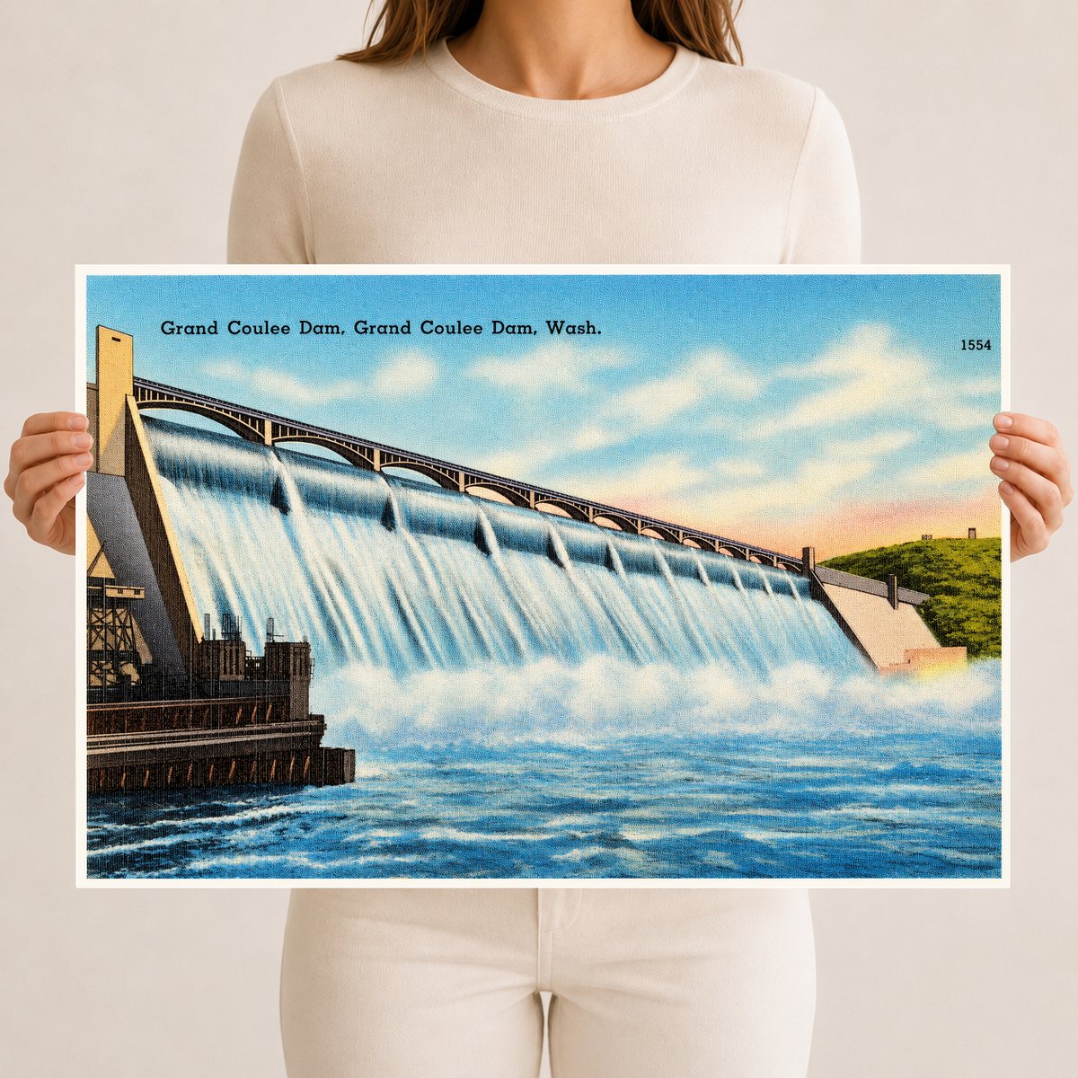 Grand Coulee Dam, WA: Historic View