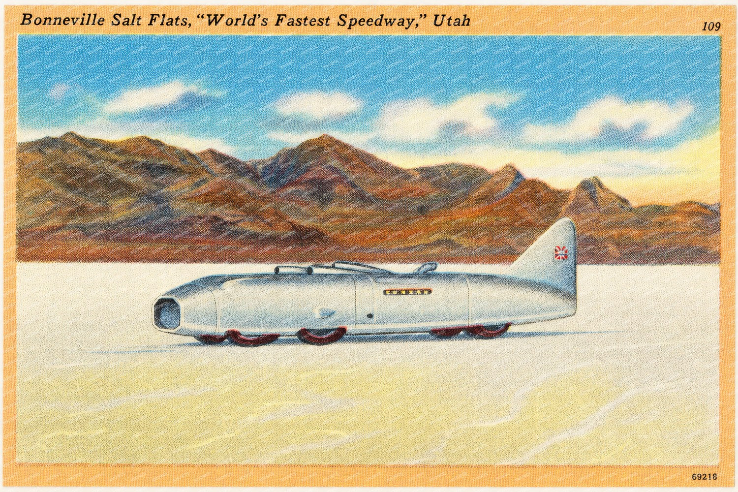Bonneville Salt Flats, UT: Bonneville Salt Flats, "World's fastest speedway." Utah