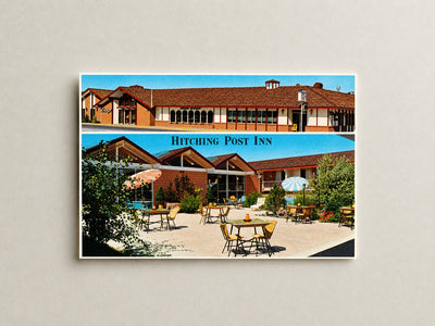 Cheyenne, WY: Hitching Post Inn, motor hotel and restaurant, 1600 West Lincolnway, Cheyenne, Wyoming 82001