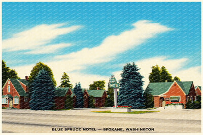 Spokane, WA: Blue Spruce Motel -- Spokane