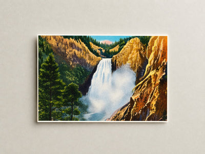 Yellowstone National Park, WY: Great Falls and Canon of the Yellowstone in Yellowstone National Park.