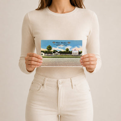 Motel Aberdeen on U. S. Route 40 -- 1 mile south of Aberdeen, Maryland — Vintage Maryland Postcard