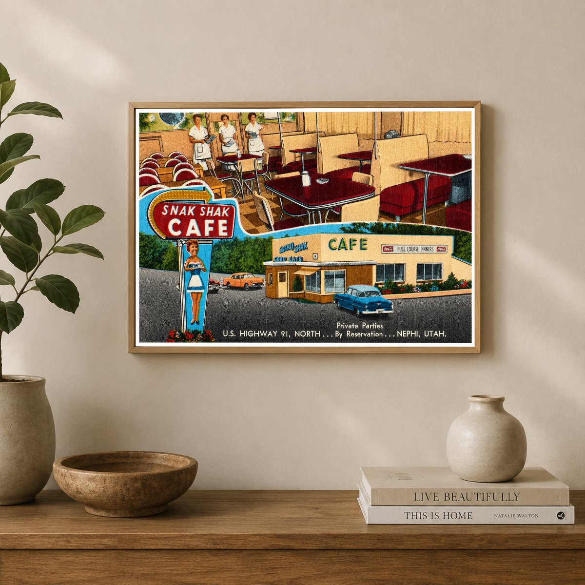 Nephi, UT: Snak Shak Café, U.S. Highway 91, north... Private parties by reservation... Nephi
