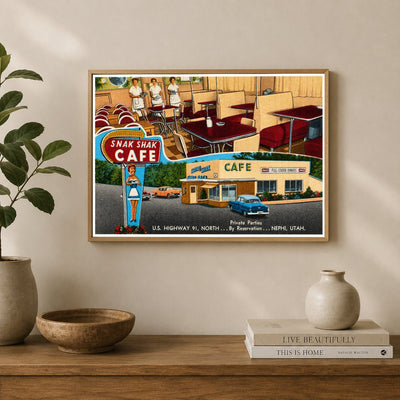 Nephi, UT: Snak Shak Café, U.S. Highway 91, north... Private parties by reservation... Nephi