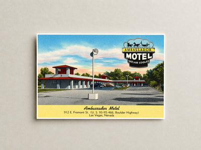 Las Vegas, NV: Ambassador Motel, 912 E. Fremont St. (U.S. 93 - 95 - 466, Boulder Highway)