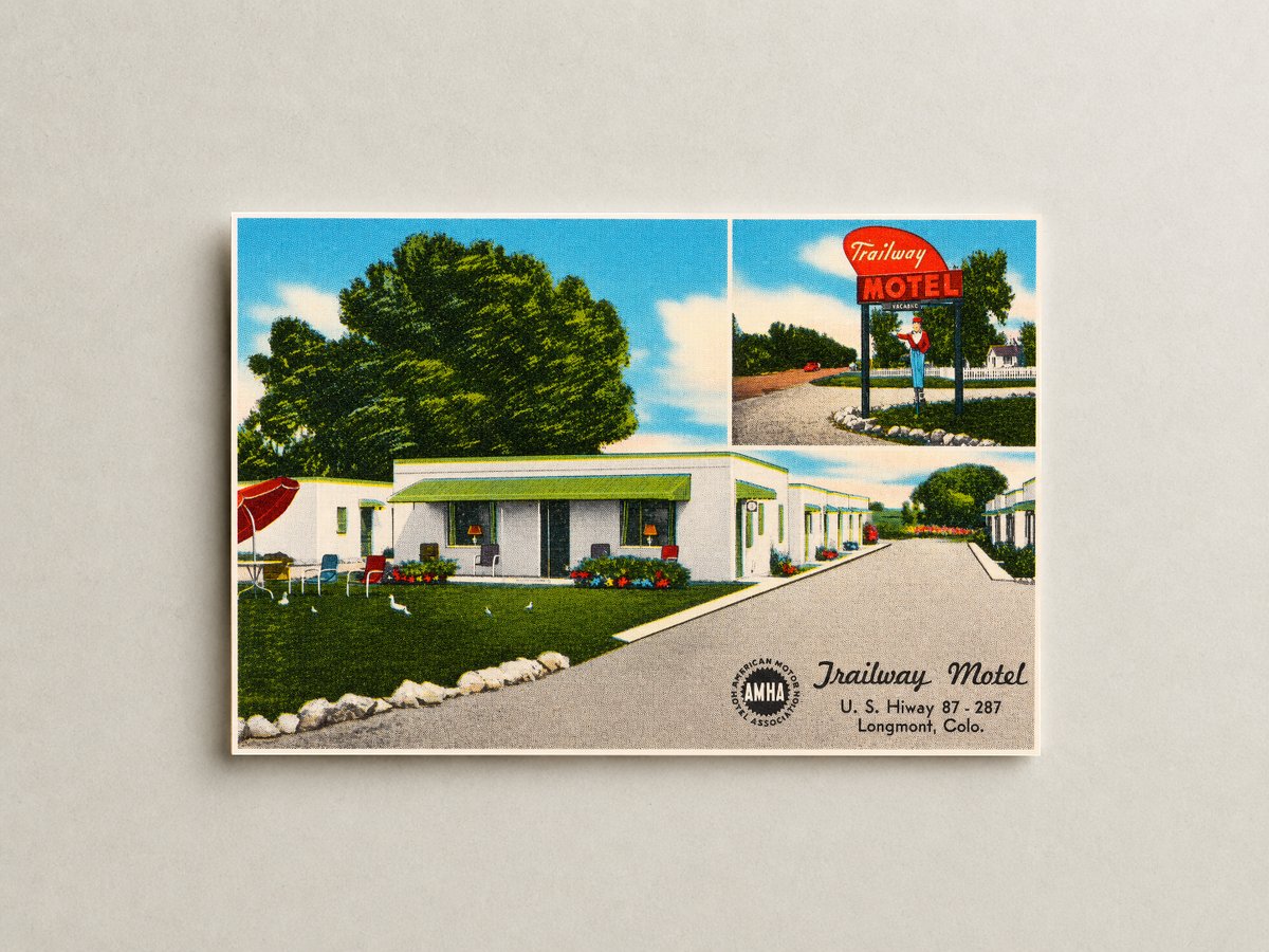 Longmont, CO: Trailway Motel, U. S. Hiway 87-287
