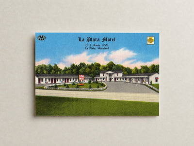 La Plata Motel, U. S. Route #301, La Plata, Maryland — Vintage Maryland Postcard