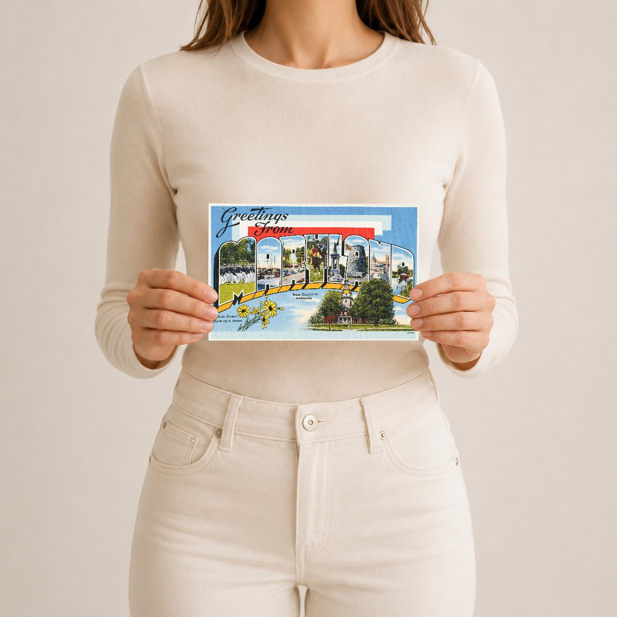 Greetings from Maryland — Vintage Maryland Postcard