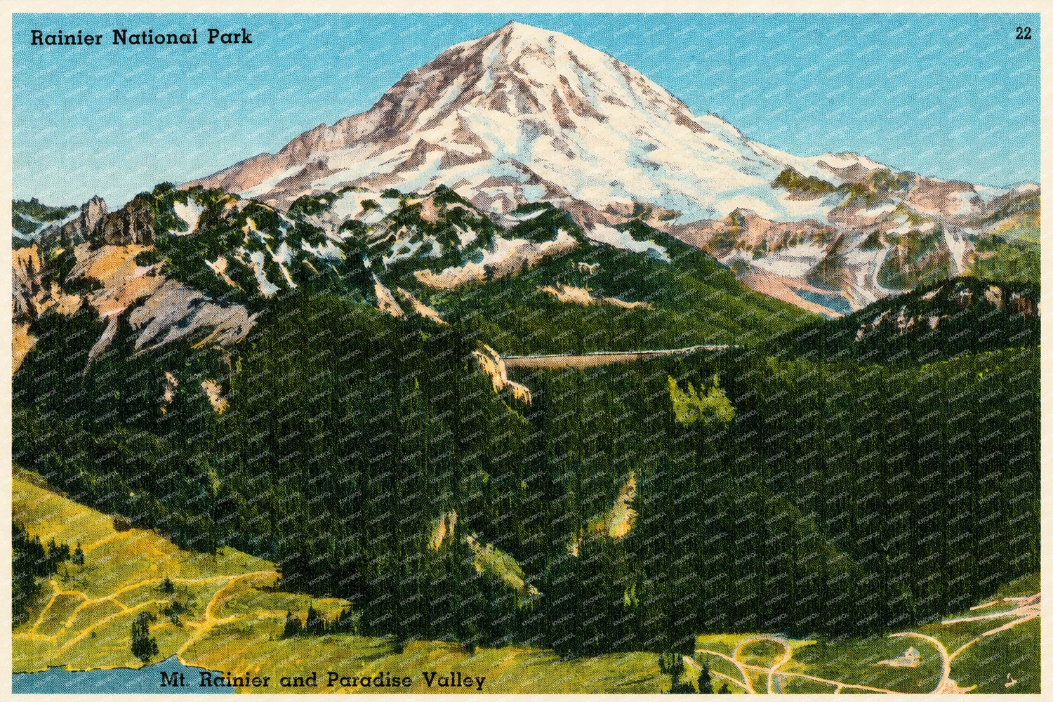 Mount Rainier National Park, WA: Rainier National Park, Mt. Rainier and Paradise Valley