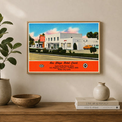 Tupelo, MS: Rex Plaza Hotel Court, U.S. Highways, 45 & 78 -- Tupelo