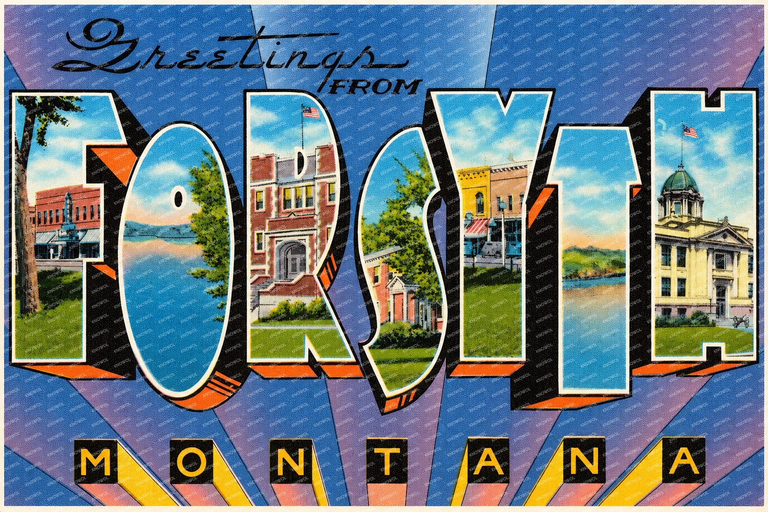 Forsyth, MT: Greetings from Forsyth