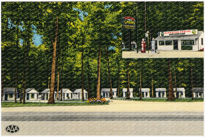 Glen Echo Lodge, U. S. Route 1, Darlington, MD, 3 miles south of Conowingo Dam and 11 miles north of Bel Air, MD — Vintage Maryland Postcard