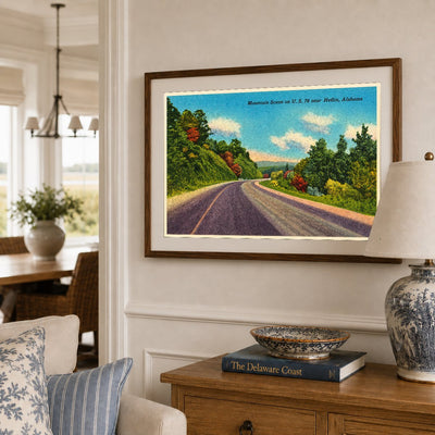 Heflin, AL: Mountain scene on U.S. 78 near Heflin