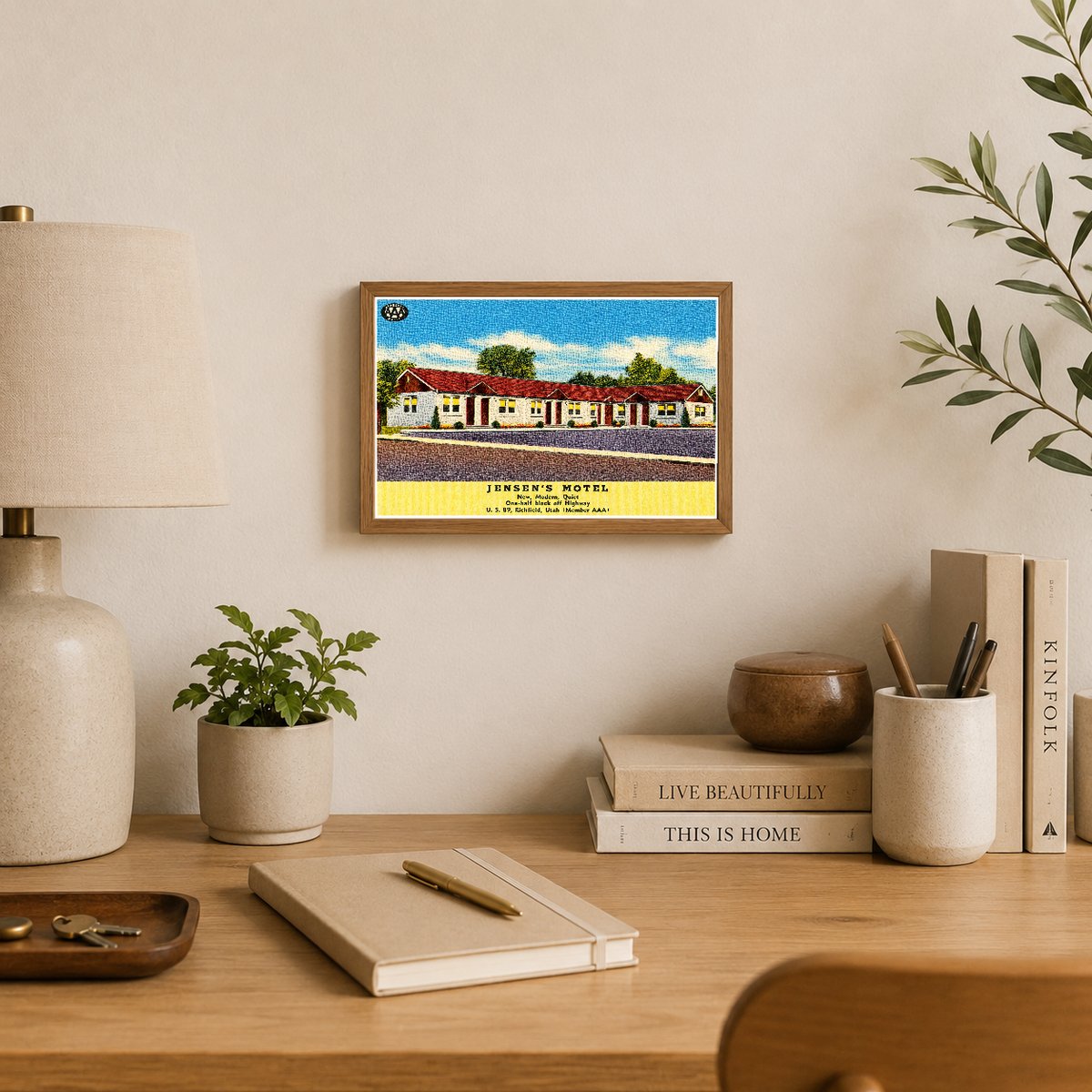 Richfield, UT: Jensen's Motel, new, modern, quiet, one-half block off highway, U.S. 89