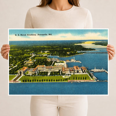U. S. Naval Academy, Annapolis, MD — Vintage Maryland Postcard