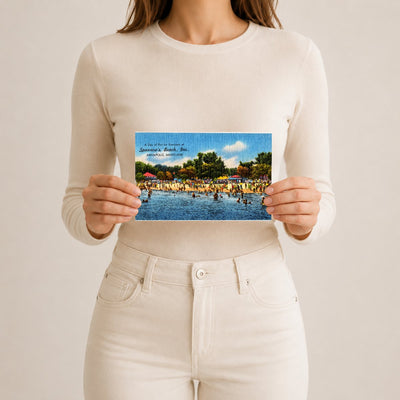 A day of fun for everyone at Sparrow's Beach, Inc., Annapolis, Maryland — Vintage Maryland Postcard