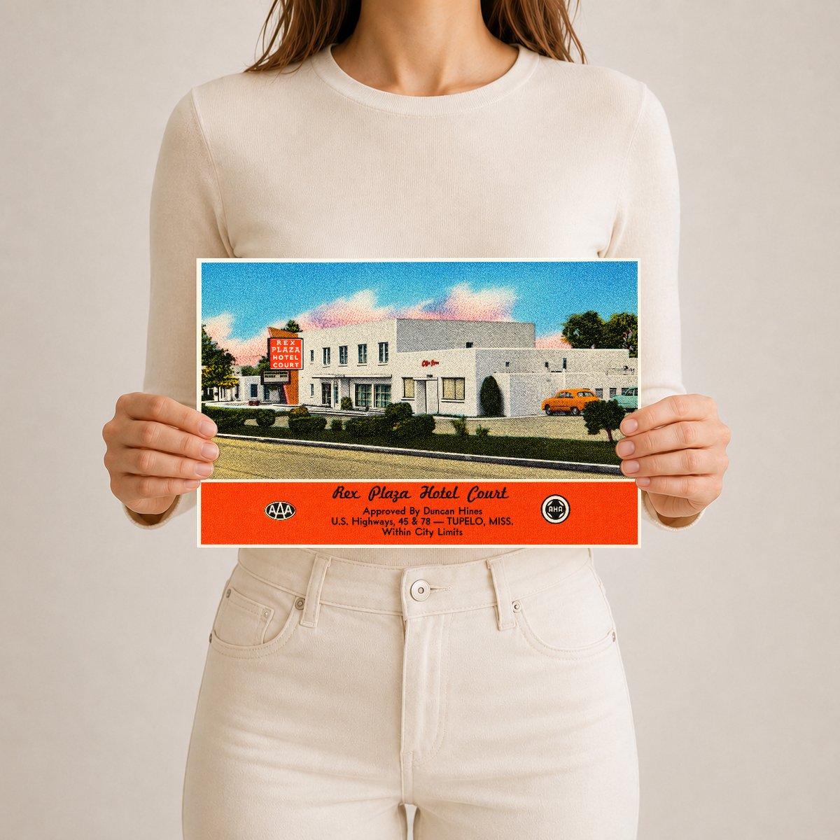 Tupelo, MS: Rex Plaza Hotel Court, U.S. Highways, 45 & 78 -- Tupelo