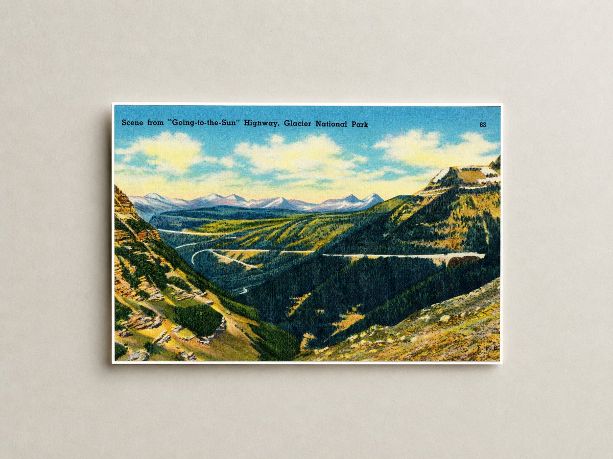 Canada, MT: Scene from "Going-to-the-Sun" Highway, Glacier National Park