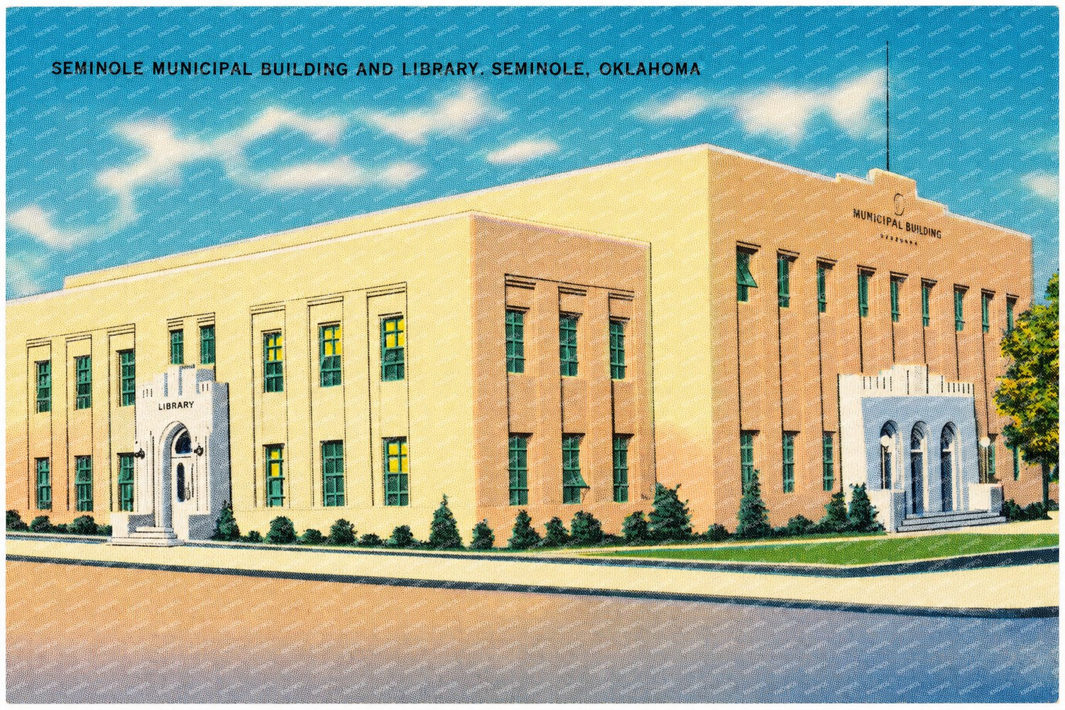 Seminole, OK: Seminole Municipal Building and Library