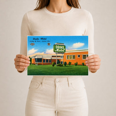 Jackson, MS: Drake Motel, Hi-Way 80 West -- Jackson