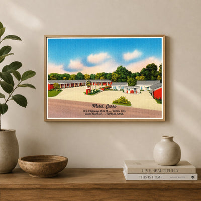 Tupelo, MS: Motel Carro, U.S. Highways 45 & 78 -- Within city limits north of... Tupelo