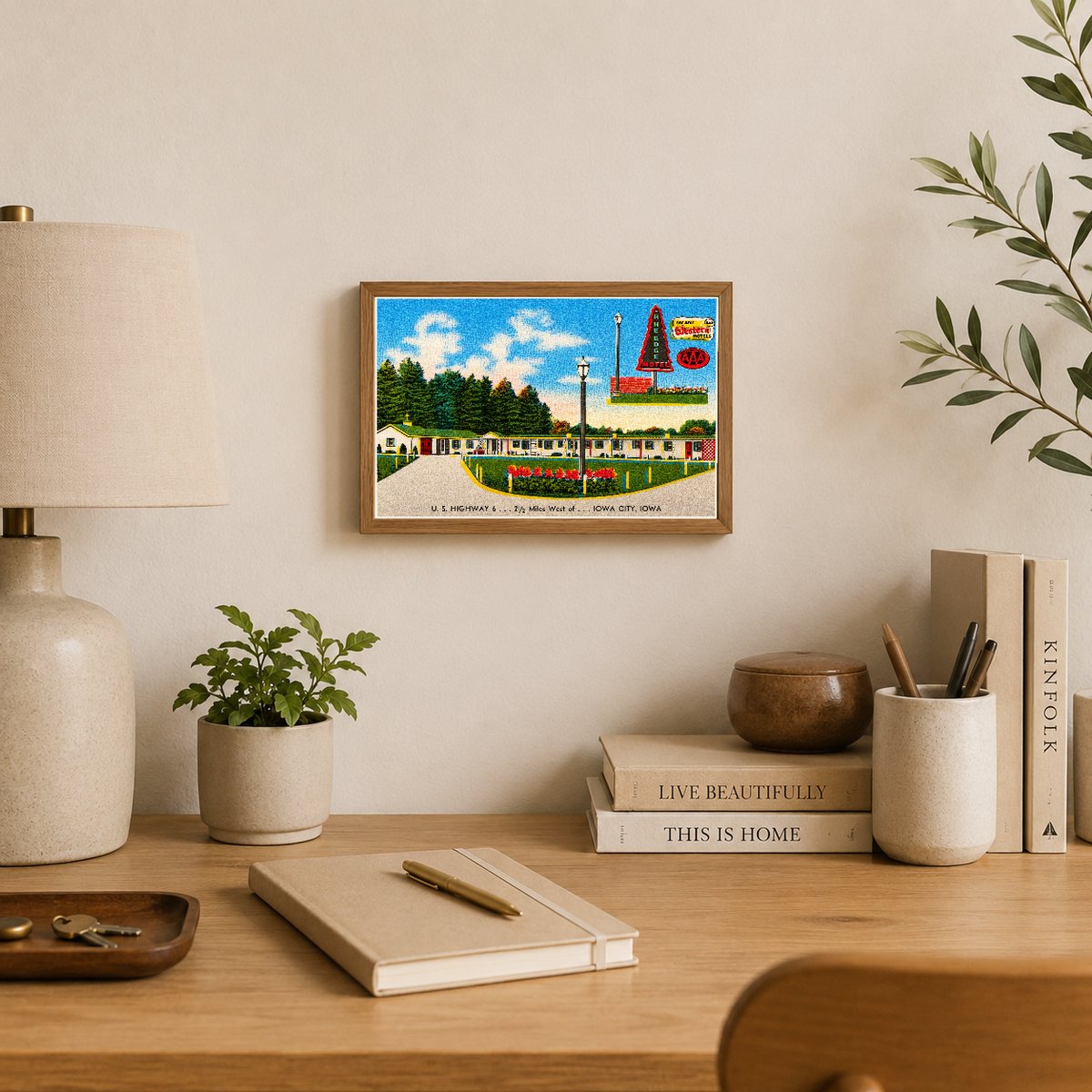 Iowa City, IA: Pine Edge Motel, U. S. Highway 6... 2 1/2 miles west of... Iowa City