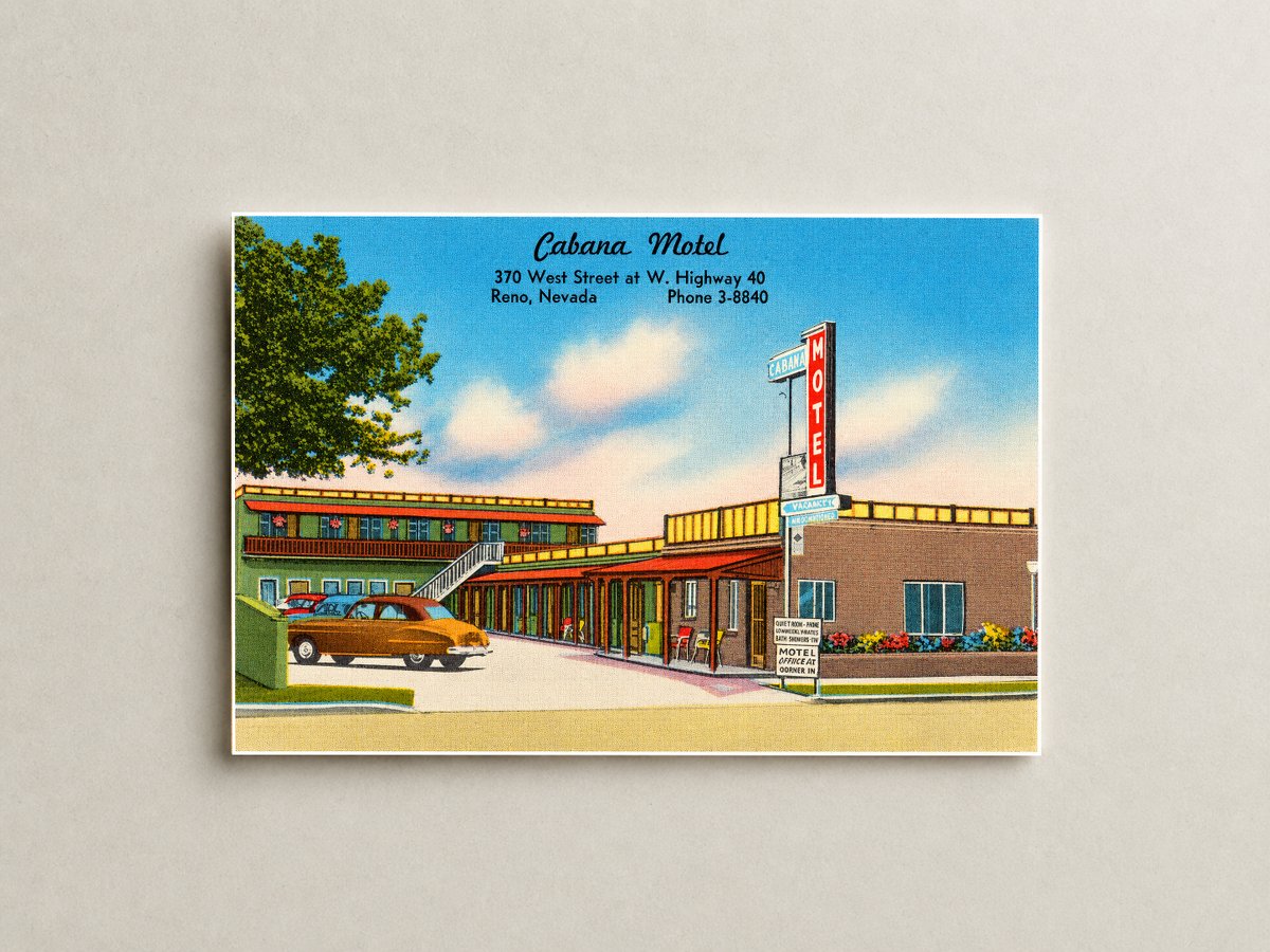 Reno, NV: Cabana Motel, 370 West Street at W. Highway 40