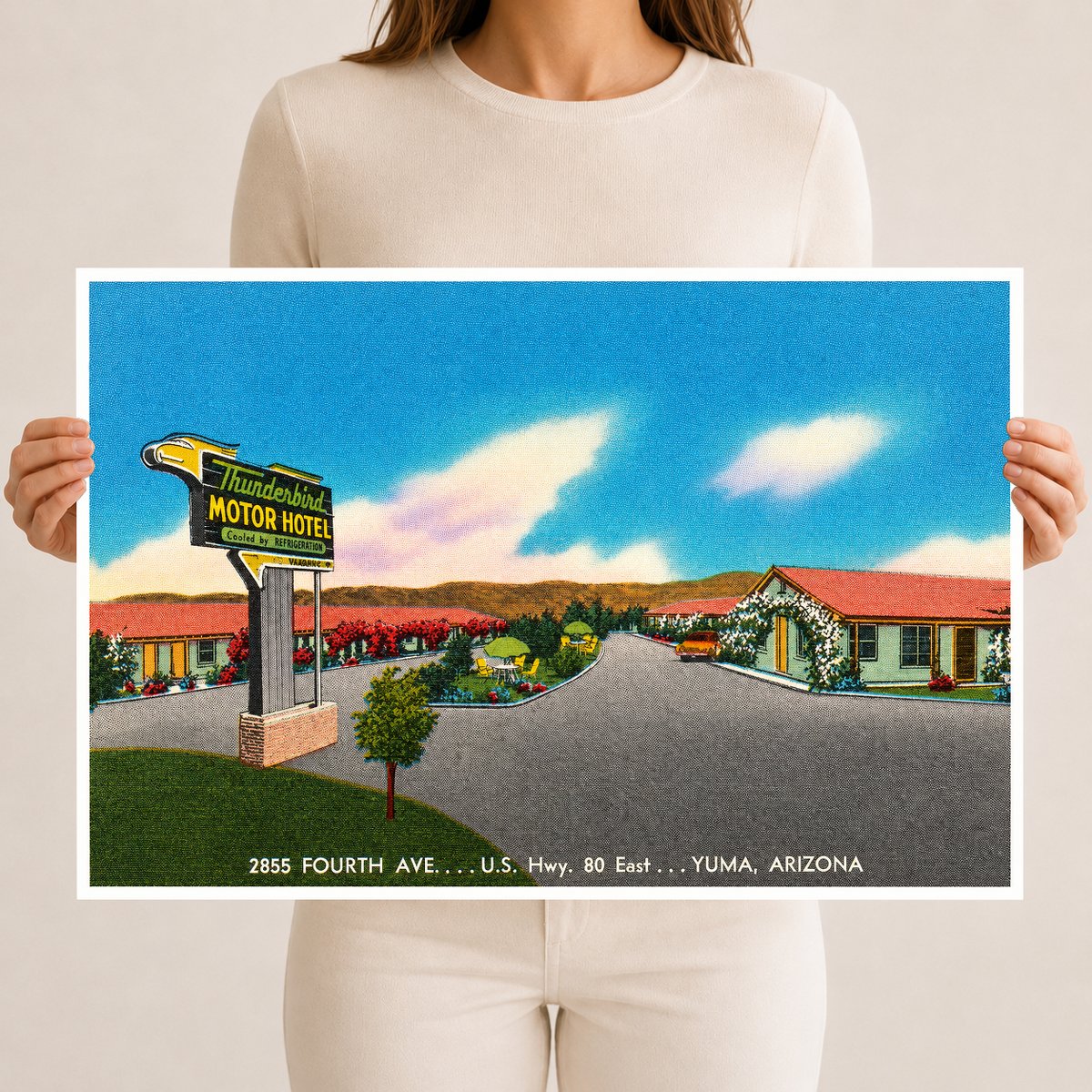 Yuma, AZ: Thunderbird Motor Hotel, 2855 Fourth Ave, U.S. hwy. 80 east