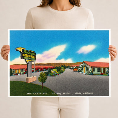 Yuma, AZ: Thunderbird Motor Hotel, 2855 Fourth Ave, U.S. hwy. 80 east