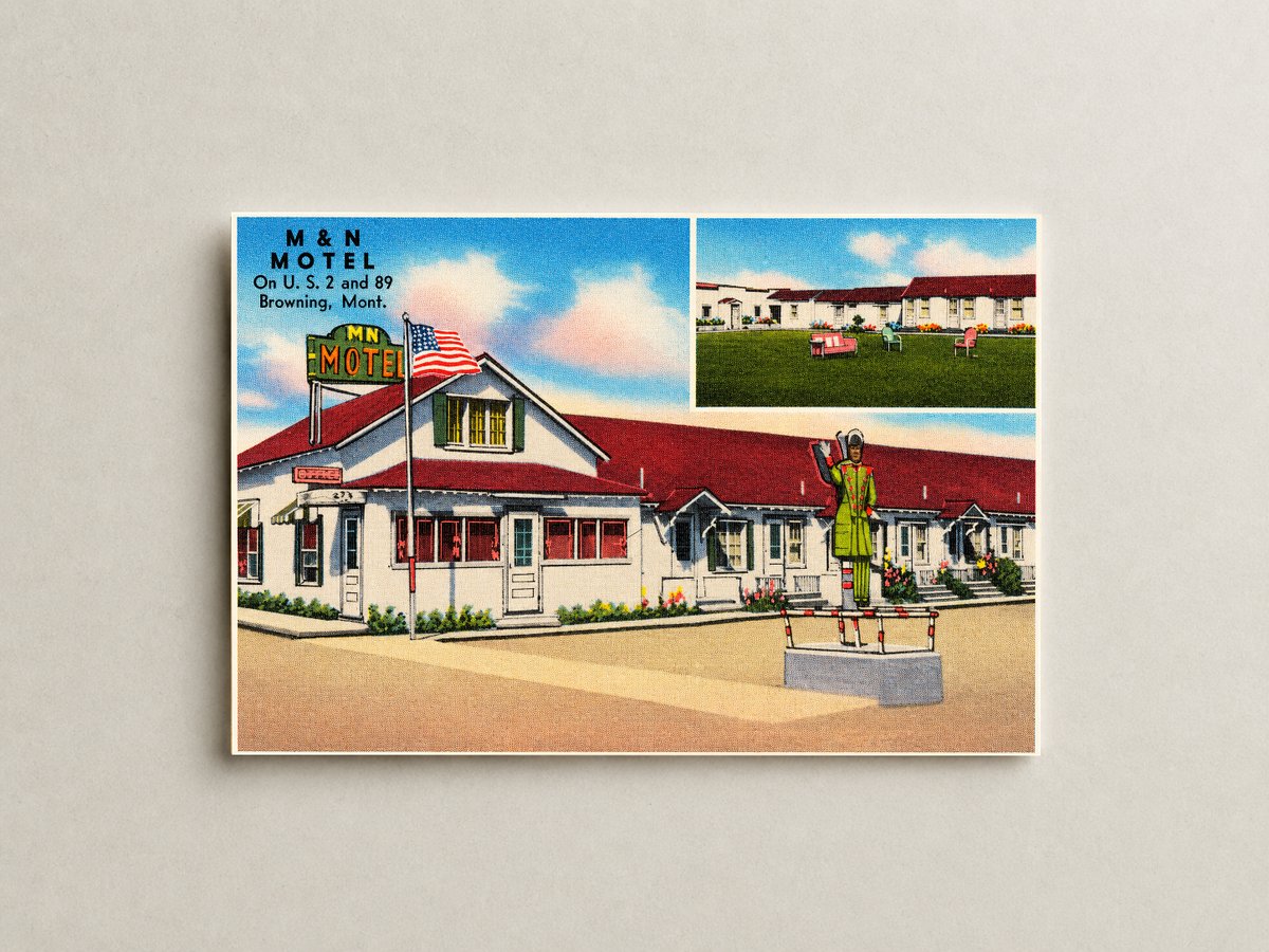 Browning, MT: M & N Motel, on U.S. 2 and 89
