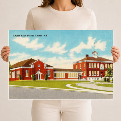 Laurel High School, Laurel, MD — Vintage Maryland Postcard
