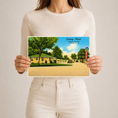 Salina, KS: Canary Motel, Salina, Kansas, Highways 81-40