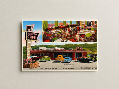 Panguitch, UT: Flying M Café, U.S. Highway 89... Gateway to Bryce Canyon... Panguitch