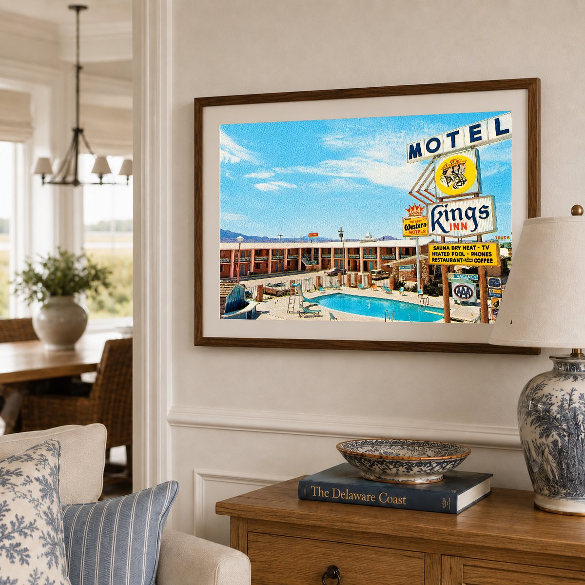 Kingman, AZ: King's Inn Motel, restaurant and lounge, on East Highway 66, Kingman, Arizona 86401
