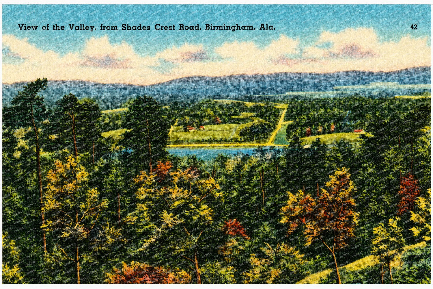 Birmingham, AL: View of the Valley, from Shades Crest Road