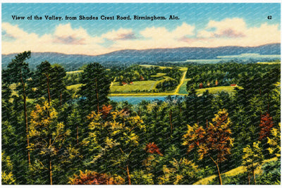 Birmingham, AL: View of the Valley, from Shades Crest Road