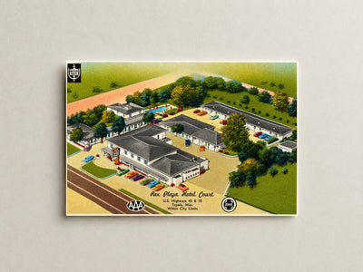Tupelo, MS: Rex Plaza Hotel Court, U.S. Highways, 45 & 78